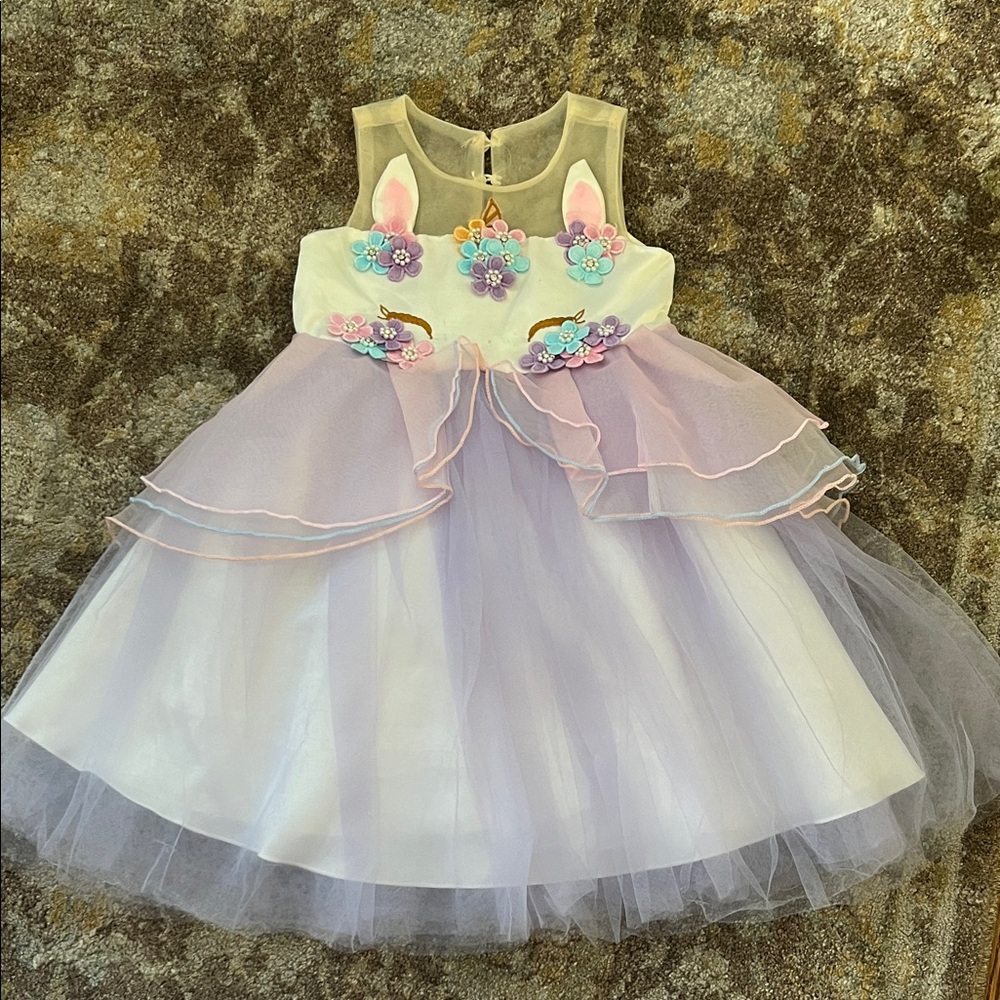 Adorable Unicorn Tulle Dress